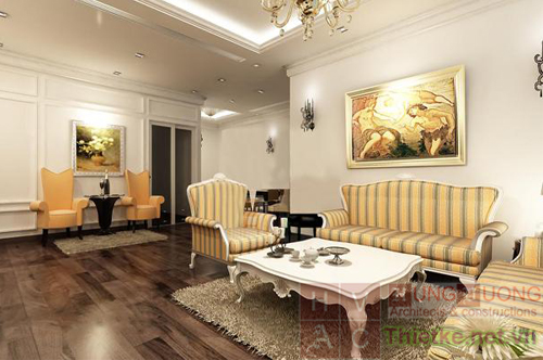 cải tạo phòng khách cổ điển